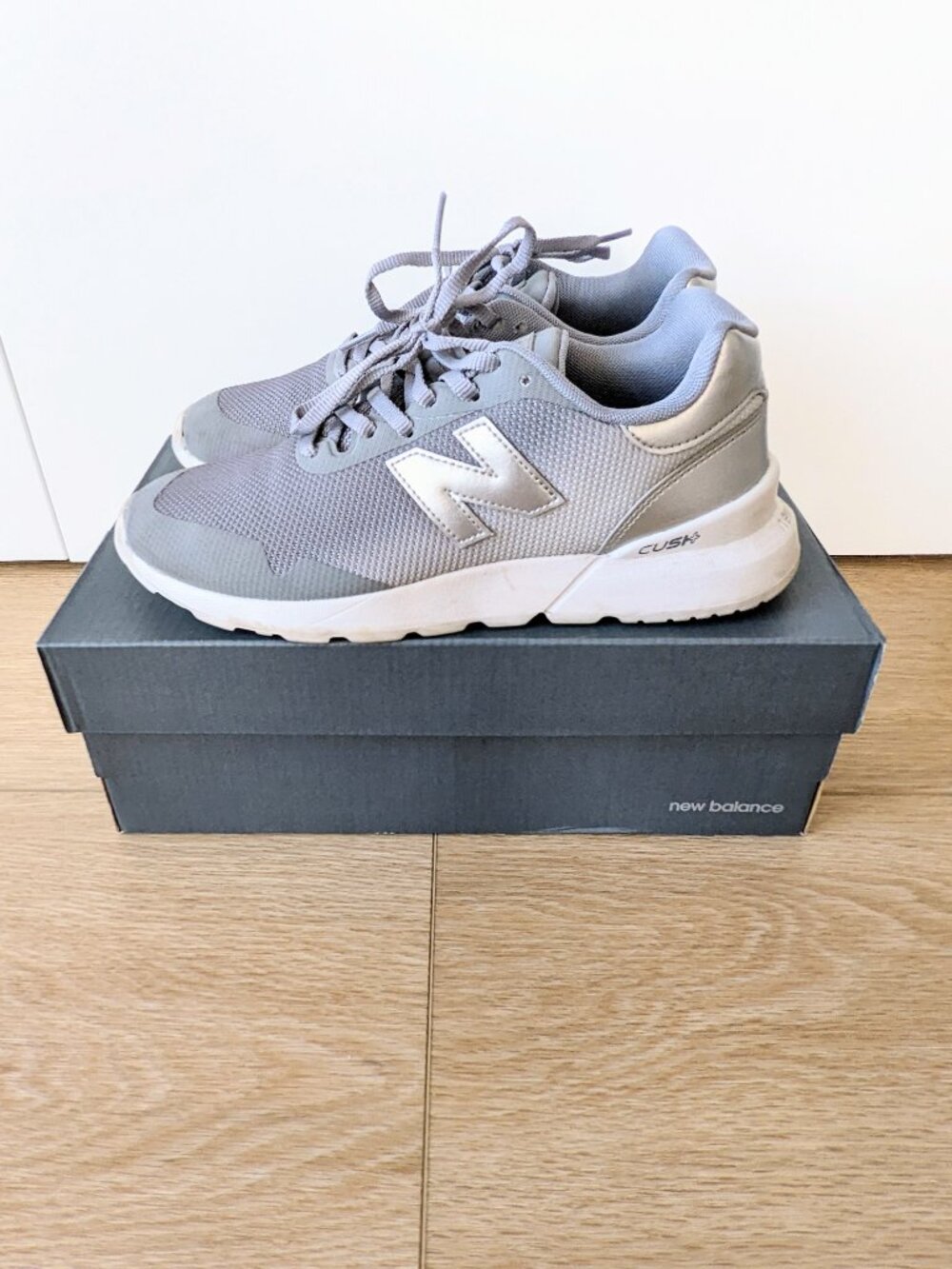 New Balance 515 Cush+ Sneakers – Metallic Silver Grey, Women's 7.5